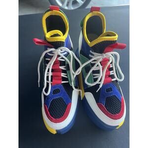 Anthony Wang Color Block 4.5" Platform SNEAKER Women Size 8.5
